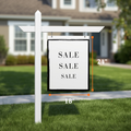 Real Estate Post Sign 18"x24" - 24"30"